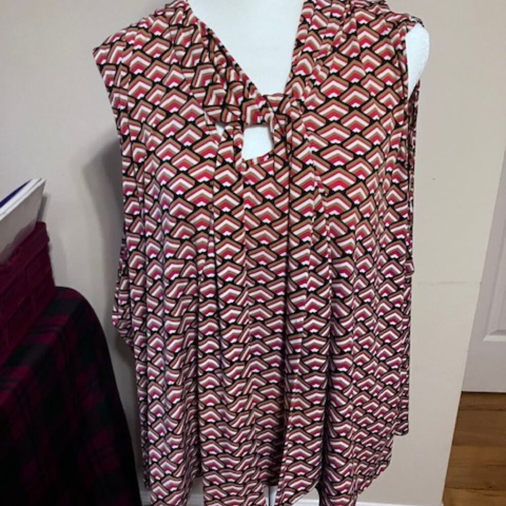 calvin klein sleeveless blouse